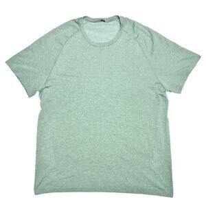 LULULEMON Metal Vent Tech 2.5 Stretch Jersey Crewneck T-Shirt Sea Green Size XXL